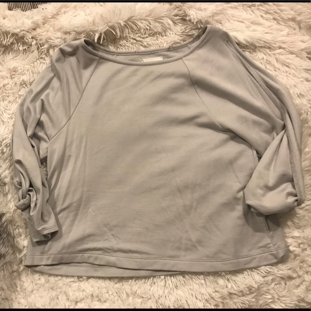 Soft boxy sweatshirt in grey